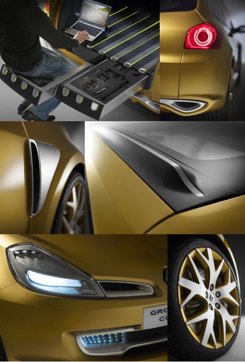 Светодиодные фары и интересная организация багажного отсека Clio Grand Tour Concept, скорее всего,…