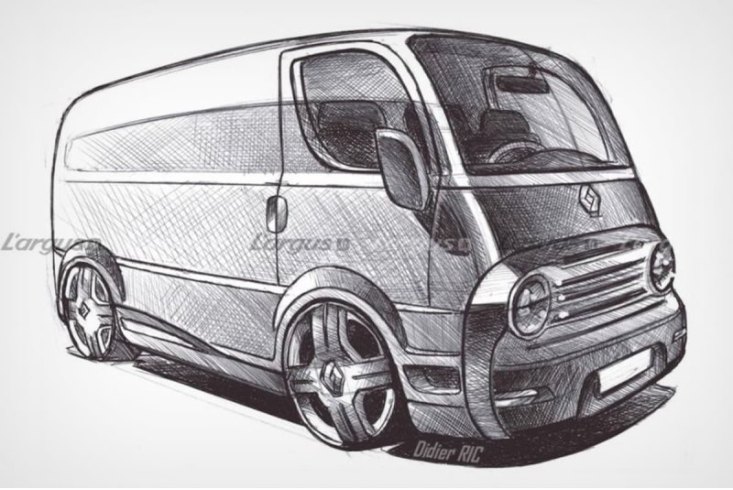 Возрожденный Renault Estafette. Рендер: L’Argus