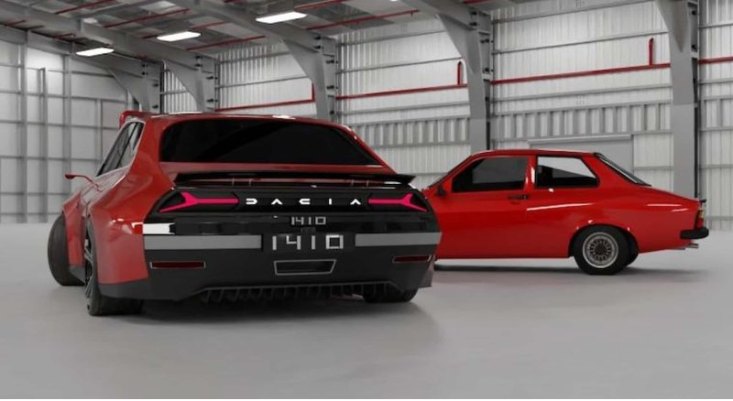 На решетке радиатора подсвеченные пунктирные линии соединяют логотип Dacia со знакомыми…
