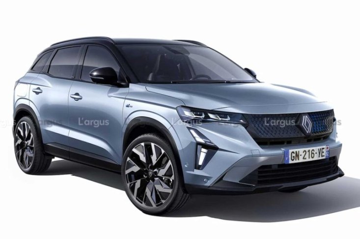 Рендер обновленного кроссовера Renault Austral