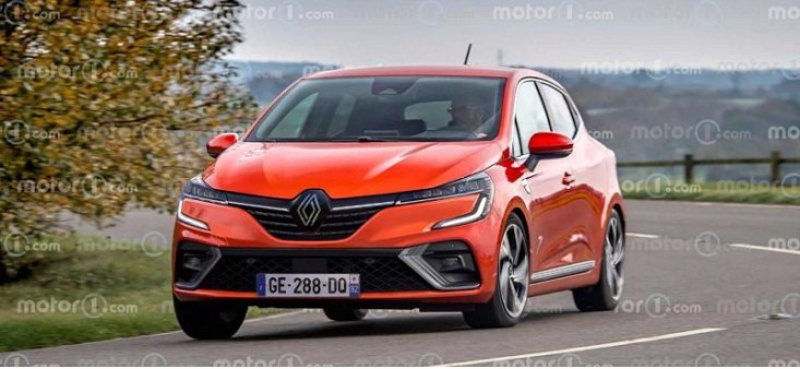 В Сети появились рендер Renault Clio 2023 модельного года