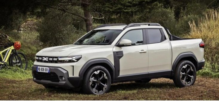 Абсолютно новый пикап Dacia Duster показали на рендерах