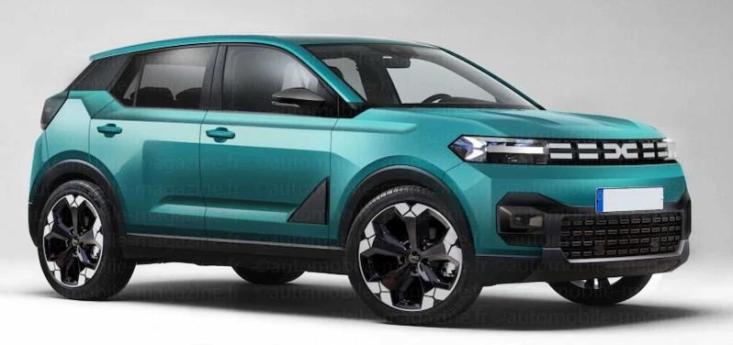Неофициальный рендер второго поколения Dacia Spring