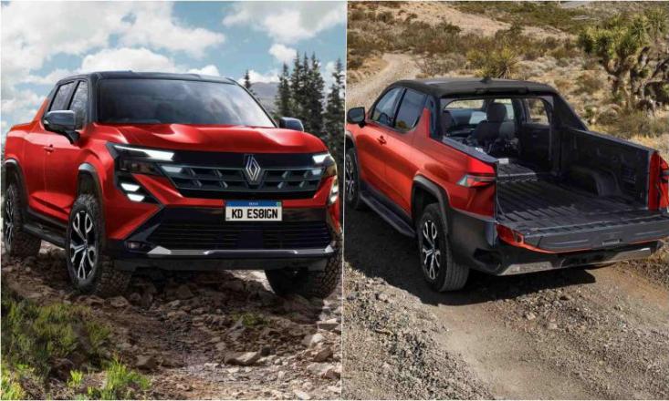 Новый пикап Renault для бездорожья показан в естественной среде обитания