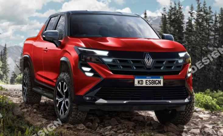 Неофициальный рендер нового пикапа Renault