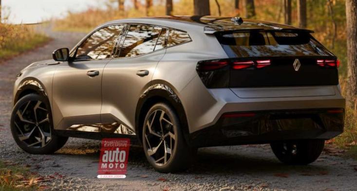 Рендер нового кросс-купе Renault Aurora