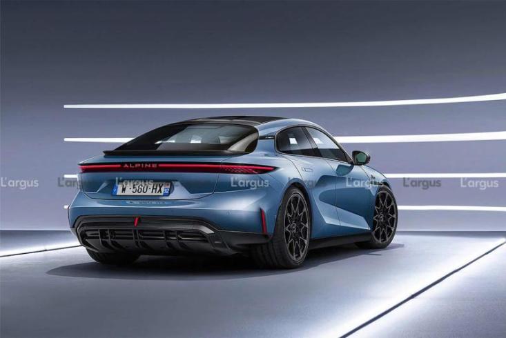 Рендеринг нового спортивного фастбэка Alpine A610