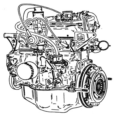 1.3. C series engine (1108 cm1).