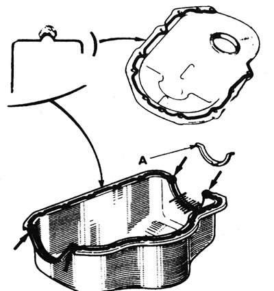 7.11. Вырабіце герметык на паказаныя ўчасткі паддона. А - Альтэрнатыўны гумовы ўшчыльняльнік - калі…