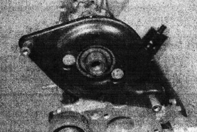 8.2. Metal plate behind the camshaft sprocket - F3P engine.