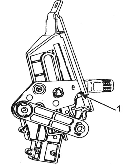 5.9. Калі дзяржальня рычага прывада паветранай засланкі ўсталявана ў гэтае становішча (1), пласціна…