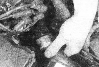 2.5a. Disconnect the hot air duct from the elbow...