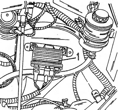 1.21 Кабелі прылады падагрэву дызельнага паліва (1) пры зняцці рухавіка неабходна адлучыць
