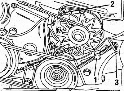 5.4a Montarea generatorului pe modelele de motoare cu 4 cilindri (masina de a doua generatie).…