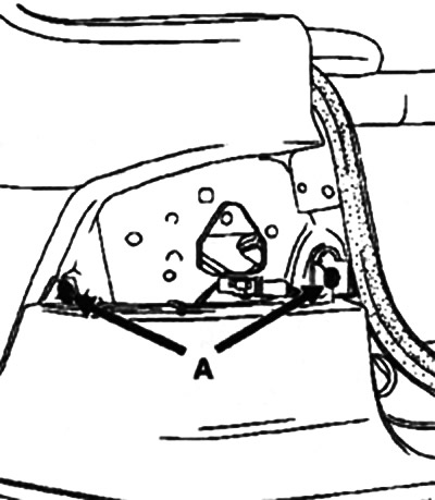 Снимите задние фонари.