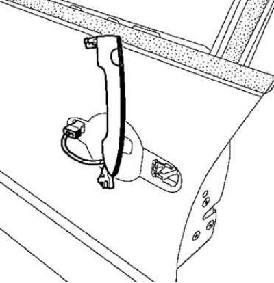 Как снять ручку задней двери рено Removal and installation of the external door handle (Renault Megan 2, 2002-2009