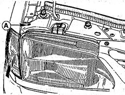 Renault espace 3 как поменять передний поворотник Front turn signal - removal and installation (Renault Scenic 1, 1996-2003) - "El