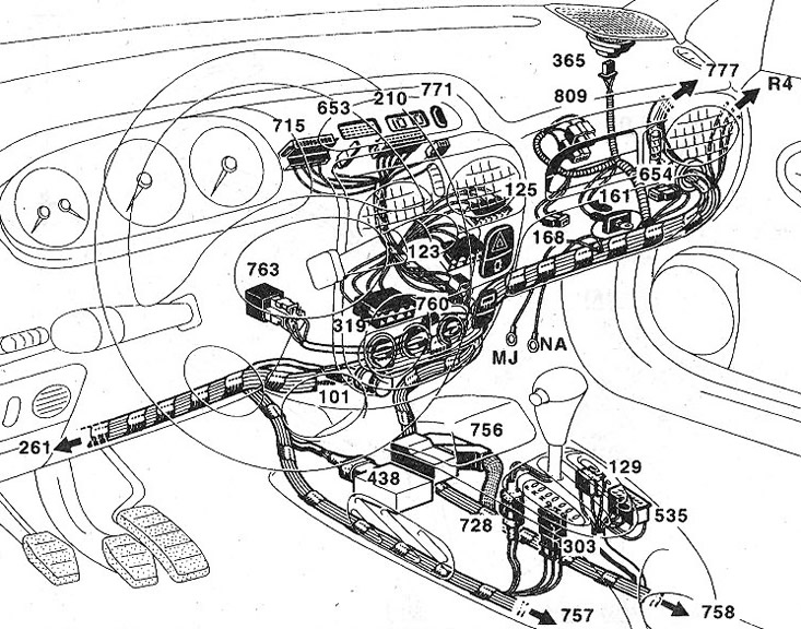 Б. Панэль прыбораў