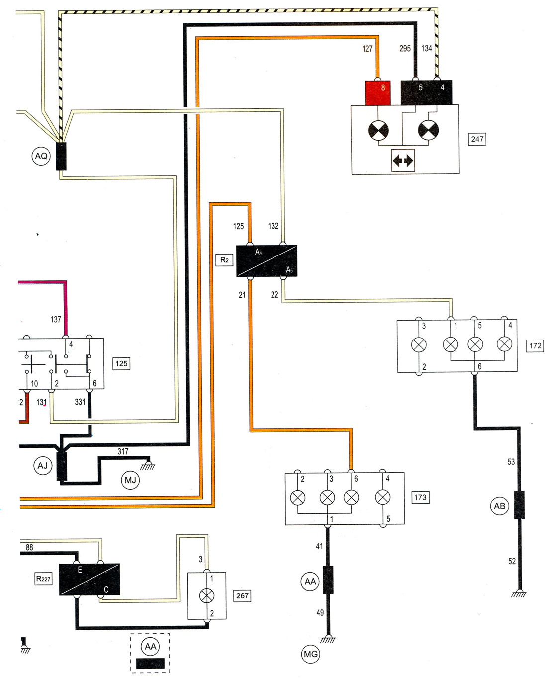 Схема звукового сигнала логан Scheme 25. Direction indicators and emergency light signaling (Renault Scenic 1,