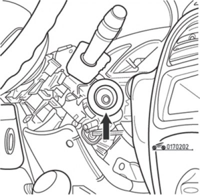 Как снять зажигание на рено симбол Switch (lock) ignition and keys (Renault Symbol 1, 1999-2008, petrol) - "General