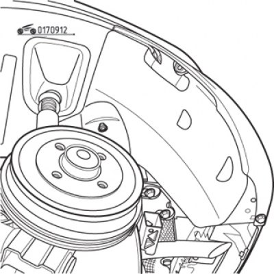 Рис. 9.12. Грязезащитный щиток заднего колеса
