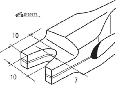 Мал. 9.33. Вільчасты здымнік для восяў дзвярэй
