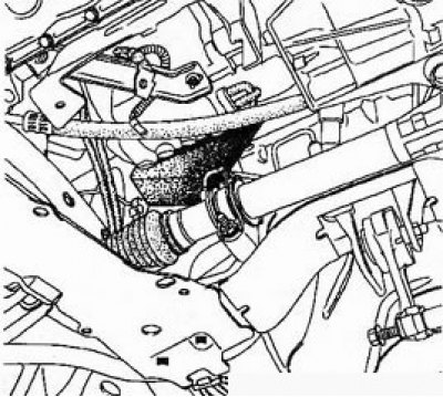 unscrew the engine support jet rod mounting bolt (Figure 6.4) and tilt the power unit forward by…