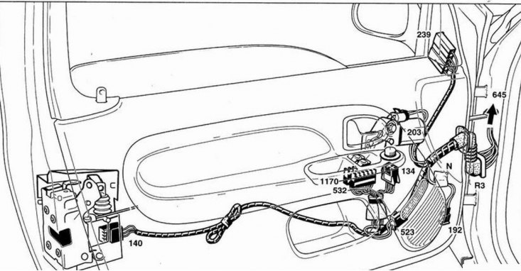 Electrical wiring harness for Renault Mégane Mégane Classic-Estate